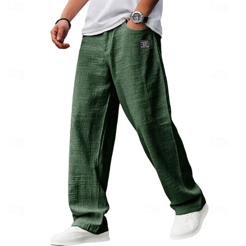 Kessoro Men's Relaxed-Fit Drawstring Casual Trousers — view 7