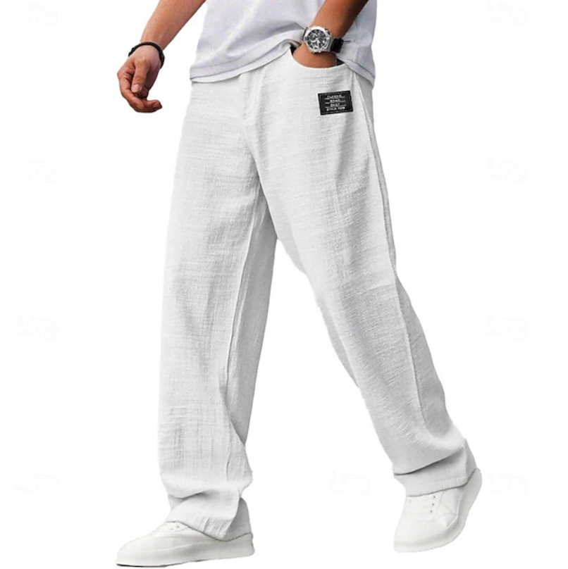 Kessoro Men's Relaxed-Fit Drawstring Casual Trousers — view 10