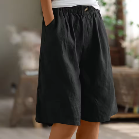 Kessoro women's lightweight elastic waist casual shorts in army green, beige, blue, pink and more colorways - women's shorts