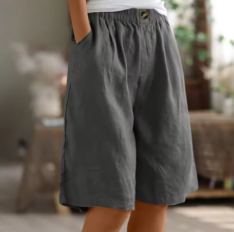 Kessoro women's lightweight elastic waist casual shorts in army green, beige, blue, pink and more colorways - women's shorts