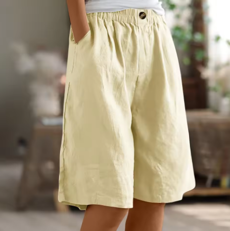 Kessoro women's lightweight elastic waist casual shorts in army green, beige, blue, pink and more colorways - women's shorts