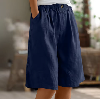Kessoro women's lightweight elastic waist casual shorts in army green, beige, blue, pink and more colorways - women's shorts