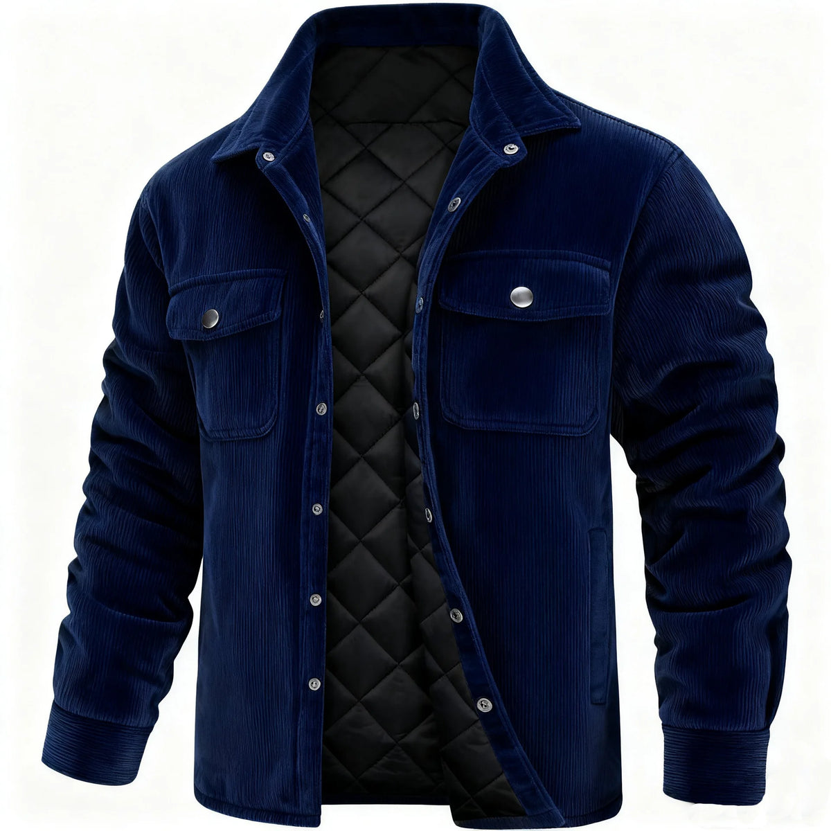 Kessoro Men's Warm Casual Corduroy Blazer — view 3