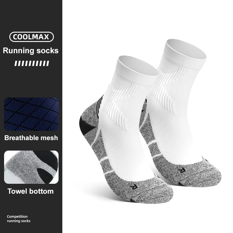 Kessoro Men's Breathable Cotton Blend Crew Socks — view 10