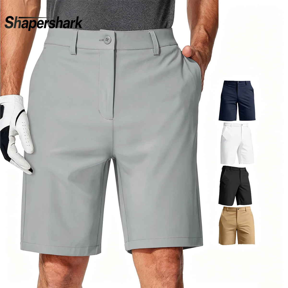 Kessoro Men's Business Casual Shorts — view 2