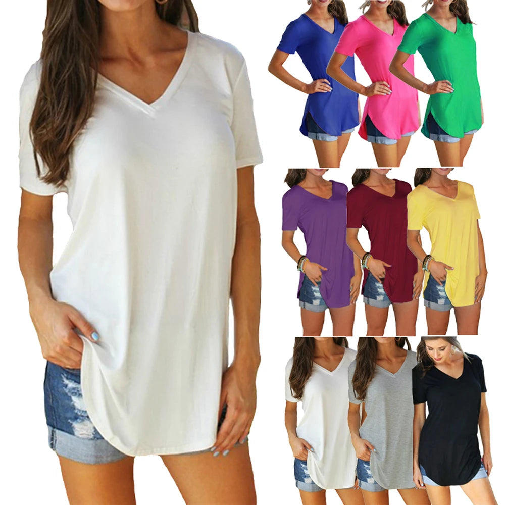 Kessoro Women's Solid Short-Sleeve Blouse — view 2