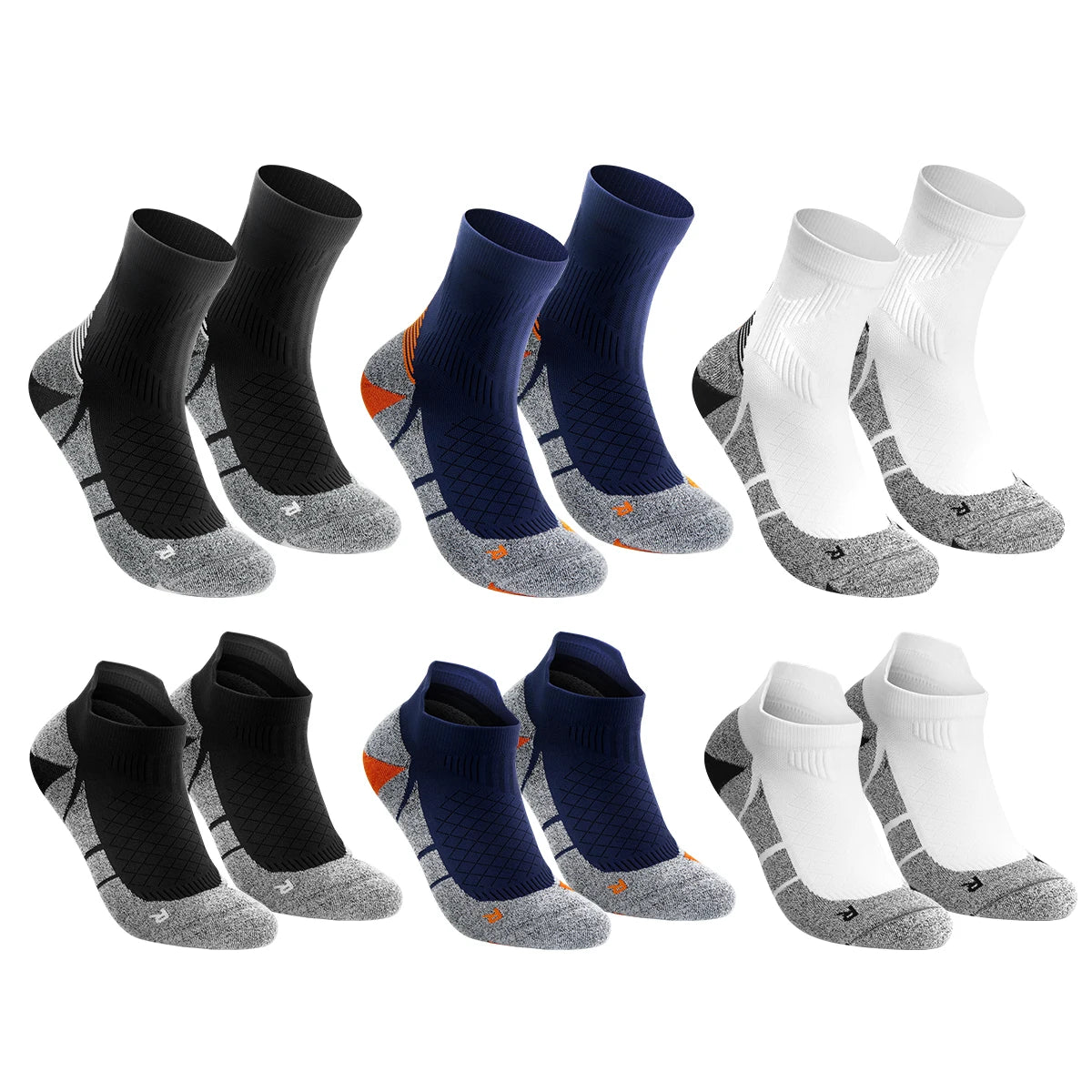 Kessoro Men's Breathable Cotton Blend Crew Socks — view 7