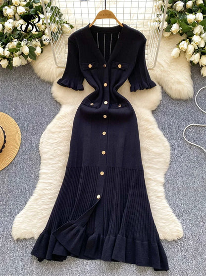 Kessoro Women's Solid Knit Sundress — view 5