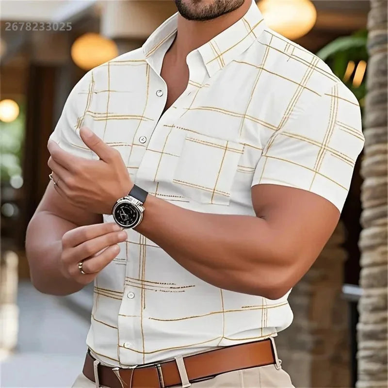 Men's casual shirt, size and fit reference