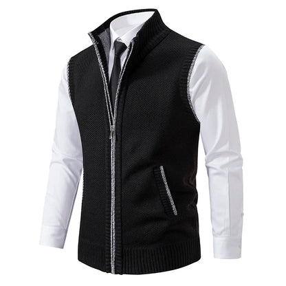 Kessoro Men's Knitted Solid Knit Sweater — view 2