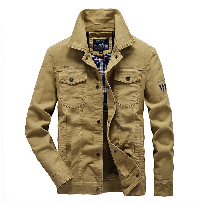 Kessoro Men's Business Casual Cotton Jacket — view 8