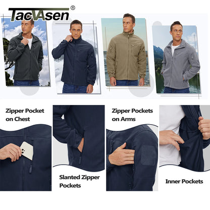 Kessoro Men's Zip-Up Thermal Fleece Hiking Jacket — view 6