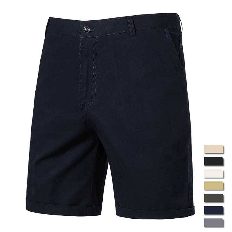 Kessoro Men's Straight-Fit Cotton Chino Shorts — view 5