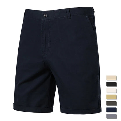 Kessoro Men's Straight-Fit Cotton Chino Shorts — view 5