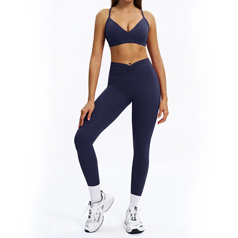 Women's long-sleeve 2-piece set, side seam detail