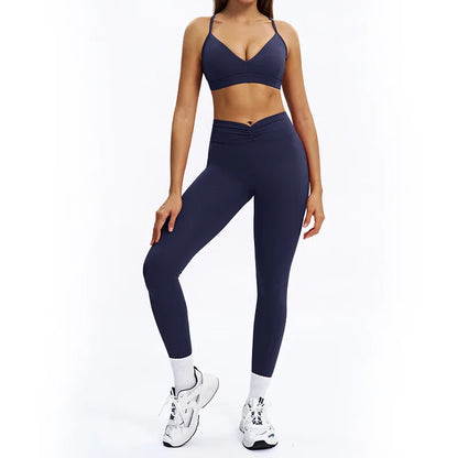 Women's long-sleeve 2-piece set, side seam detail