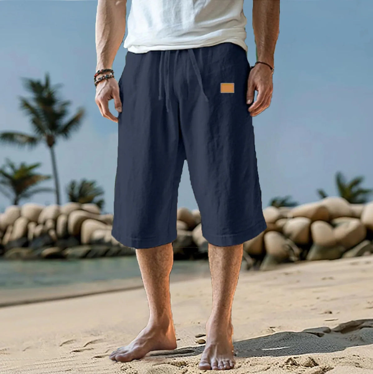 Kessoro Men's Solid Cotton Trousers — view 4