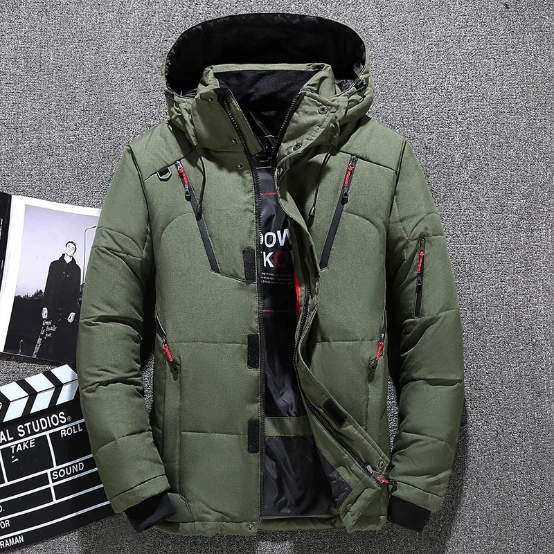 Kessoro Men's Quilted Stand-Collar Warm Winter Jacket — view 5