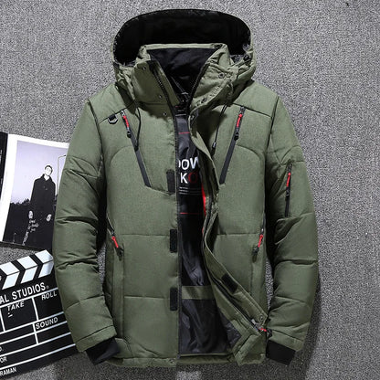 Kessoro Men's Quilted Stand-Collar Warm Winter Jacket — view 5