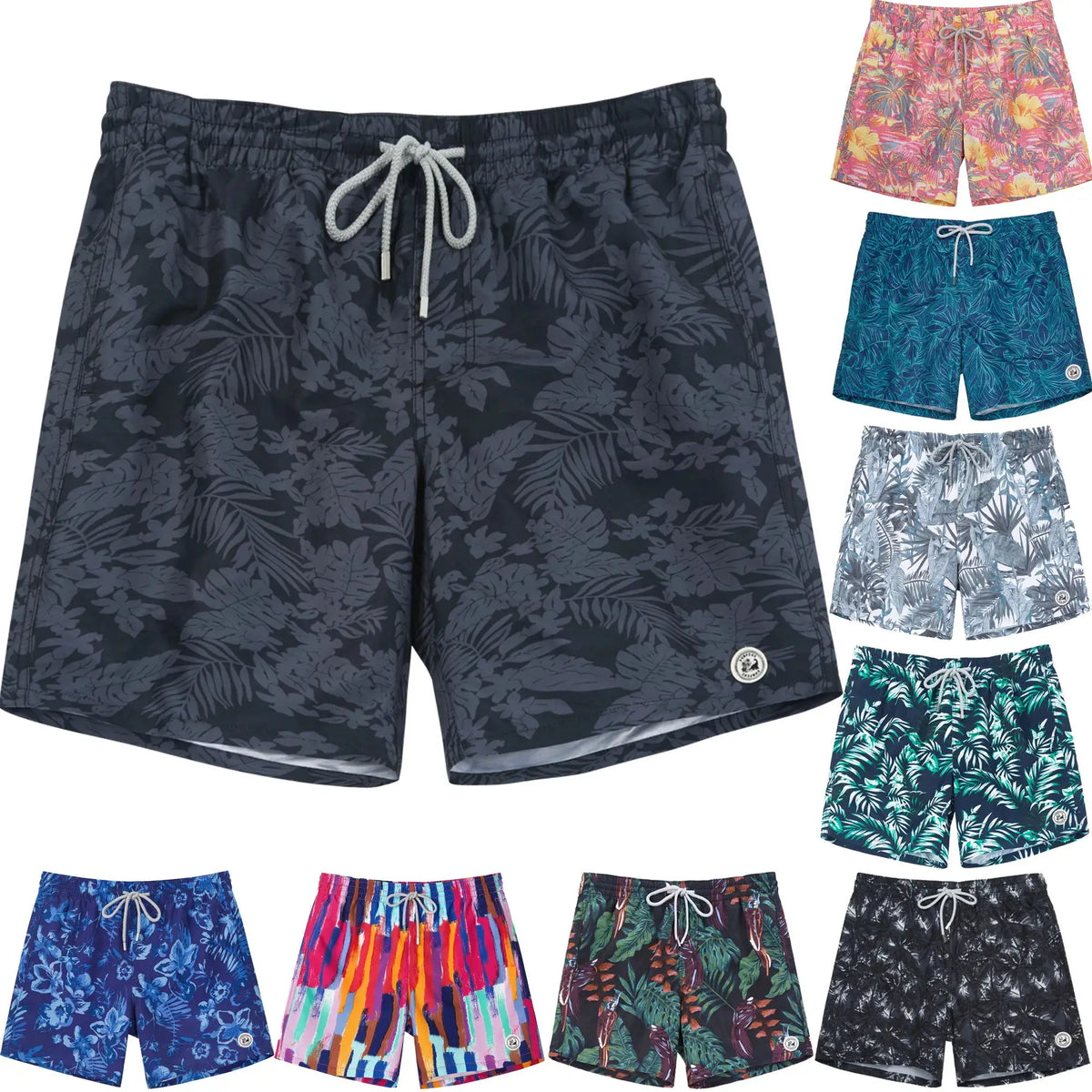 Kessoro Men's Quick-Dry 4-Way Stretch Swim Trunks — view 2