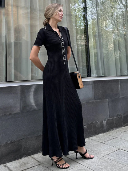 Kessoro Women's Casual Knitted Maxi Dress — view 4