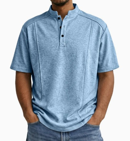 Kessoro men's classic button up casual shirt in blue, gray, black, green, khaki, white, red and purple, for men