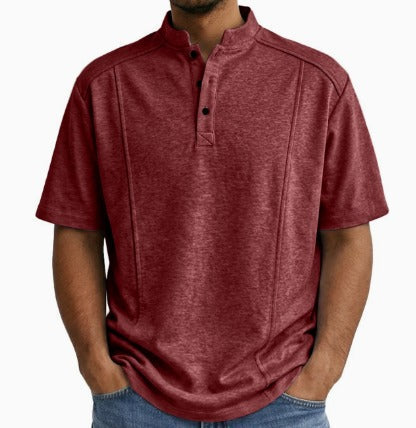 Kessoro men's classic button up casual shirt in blue, gray, black, green, khaki, white, red and purple, for men