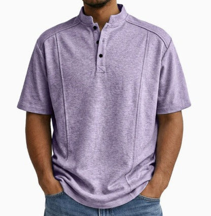 Kessoro men's classic button up casual shirt in blue, gray, black, green, khaki, white, red and purple, for men