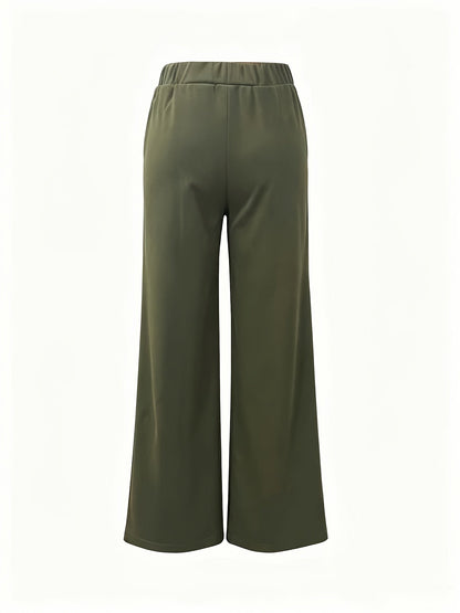 Kessoro women's high-waisted wide-leg pants in one of twelve colourways, view 20 of 20