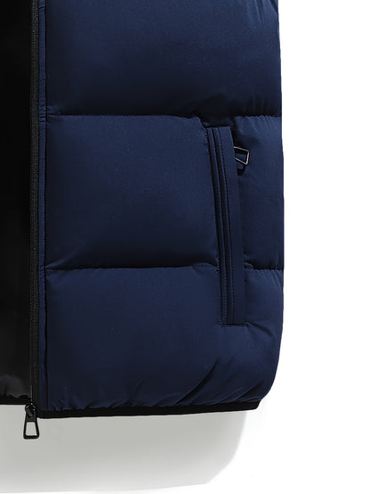 Kessoro Men's Insulated Hooded Puffer Vest in dark blue - men's apparel, view 6 of 6