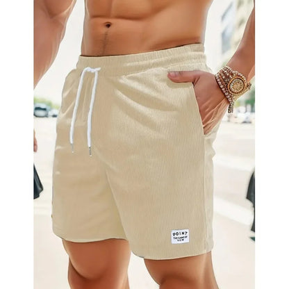Men's casual drawstring summer shorts in assorted colours