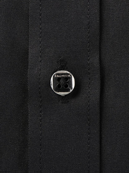 Kessoro Men's Refined Slim-Fit Dress Shirt in white, sky blue, black, dark green and light grey - men's apparel, view 18 of 32