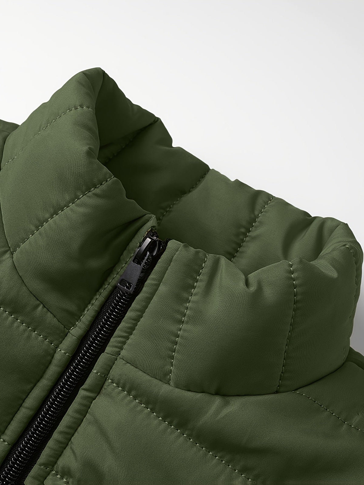 Kessoro men's lightweight windproof quilted jacket in yellow, black and green - product view 24