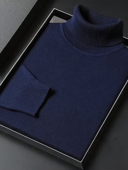 Kessoro women's high-neck turtleneck top in navy, black or burgundy, view 6 of 18