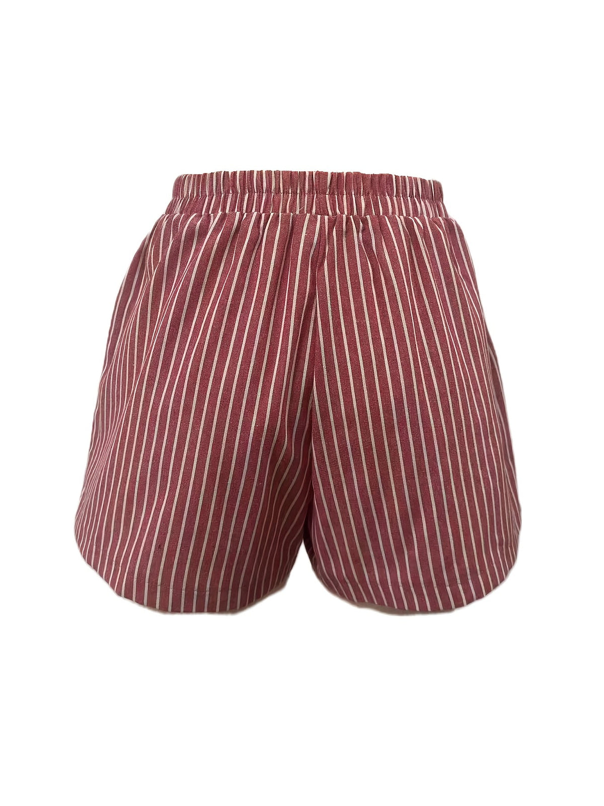 Kessoro women's relaxed wide-leg elastic-waist shorts in grey, red, blue and yellow summer colours