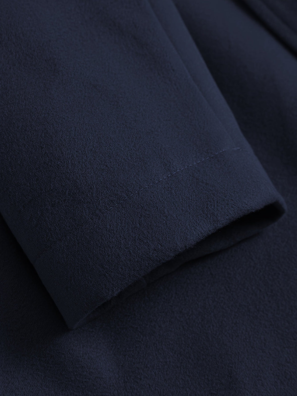 Kessoro men's tailored longline overcoat in brown or navy, view 13 of 13