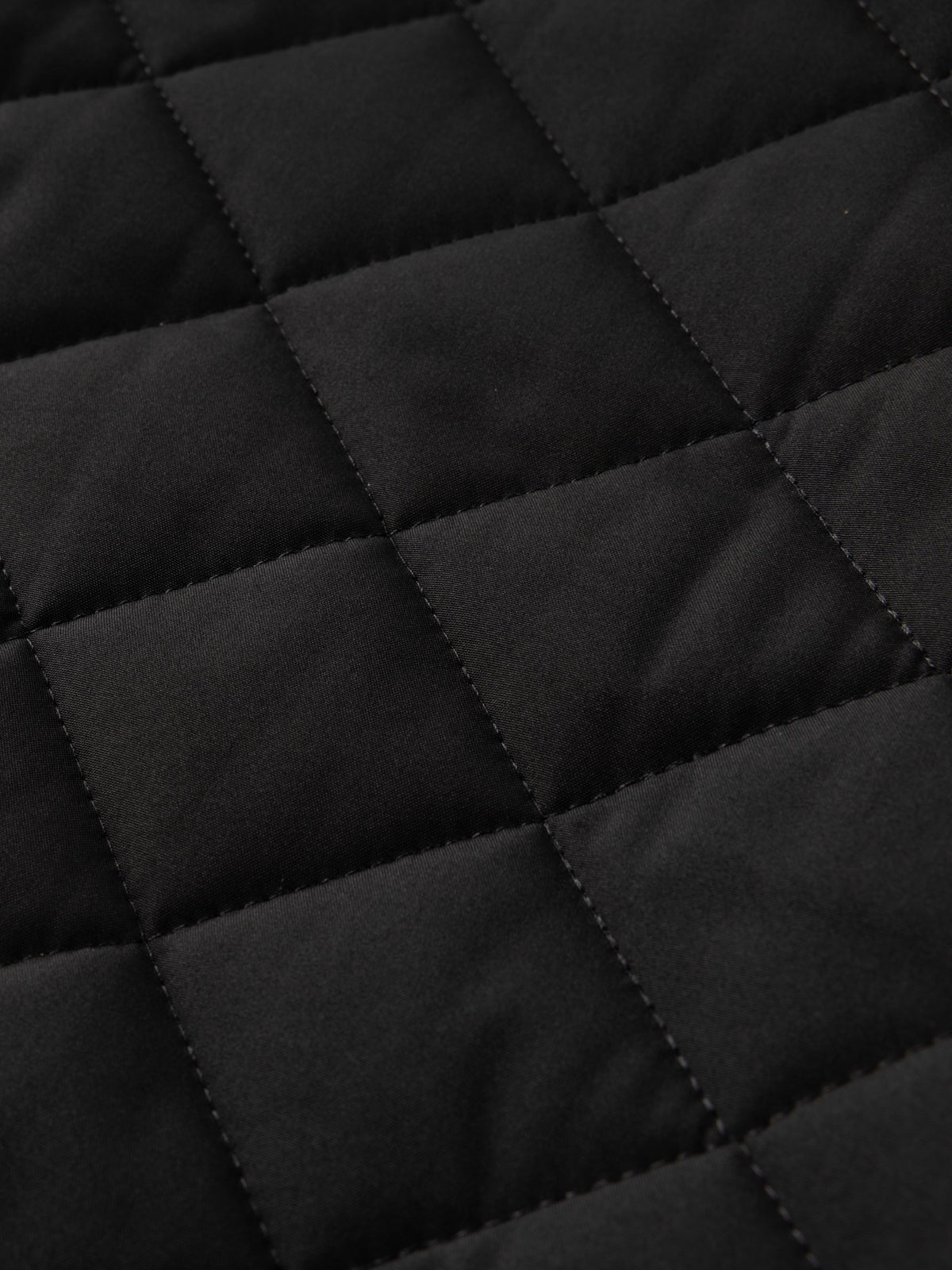 Kessoro unisex quilted bomber jacket in black with a full-length zip
