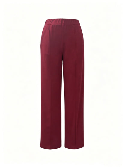 Kessoro women's high-waisted wide-leg pants in one of twelve colourways, view 3 of 20