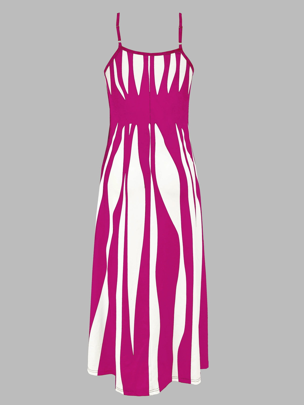 Kessoro women's flowing V-neck adjustable-strap maxi dress in black, green, rose red and blue