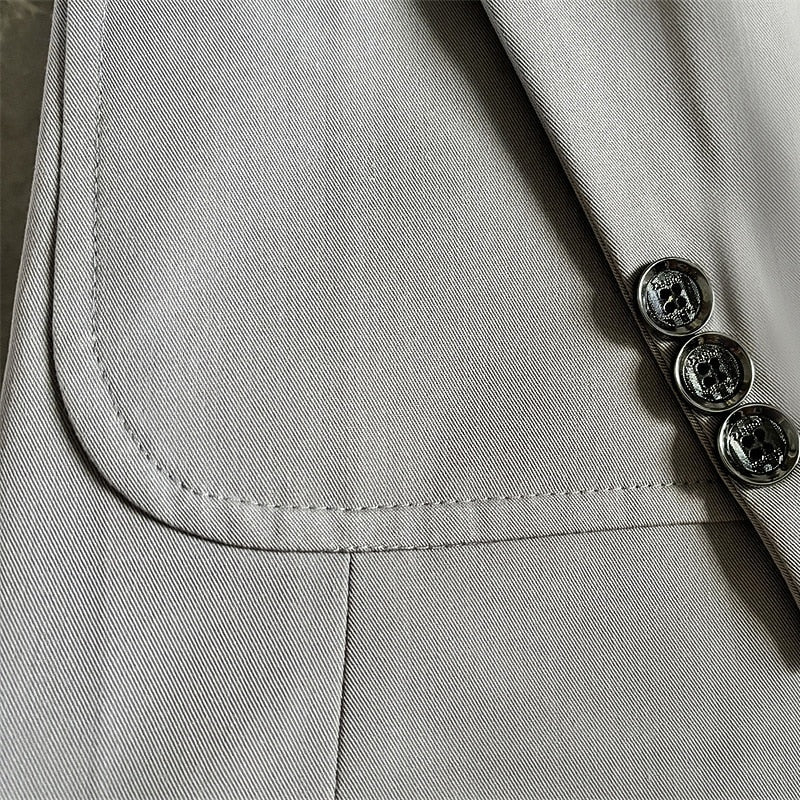 Kessoro men's refined single-breasted tailored blazer in blue, gray, coffee and brown – image 3 of 10