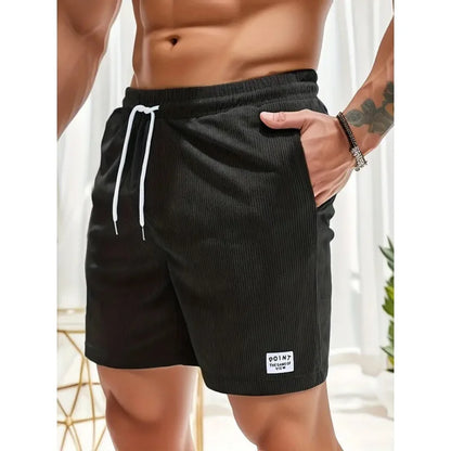 Men's casual drawstring summer shorts in assorted colours