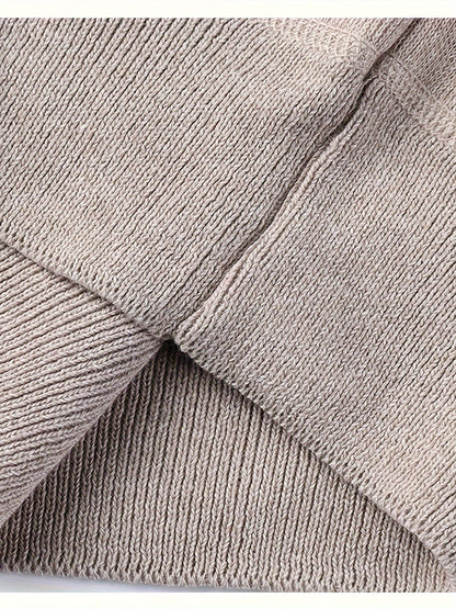 Kessoro men's cozy ribbed roll-neck sweater with a lined interior in muted winter colourways