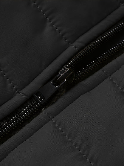Kessoro men's lightweight windproof quilted jacket in yellow, black and green - product view 15