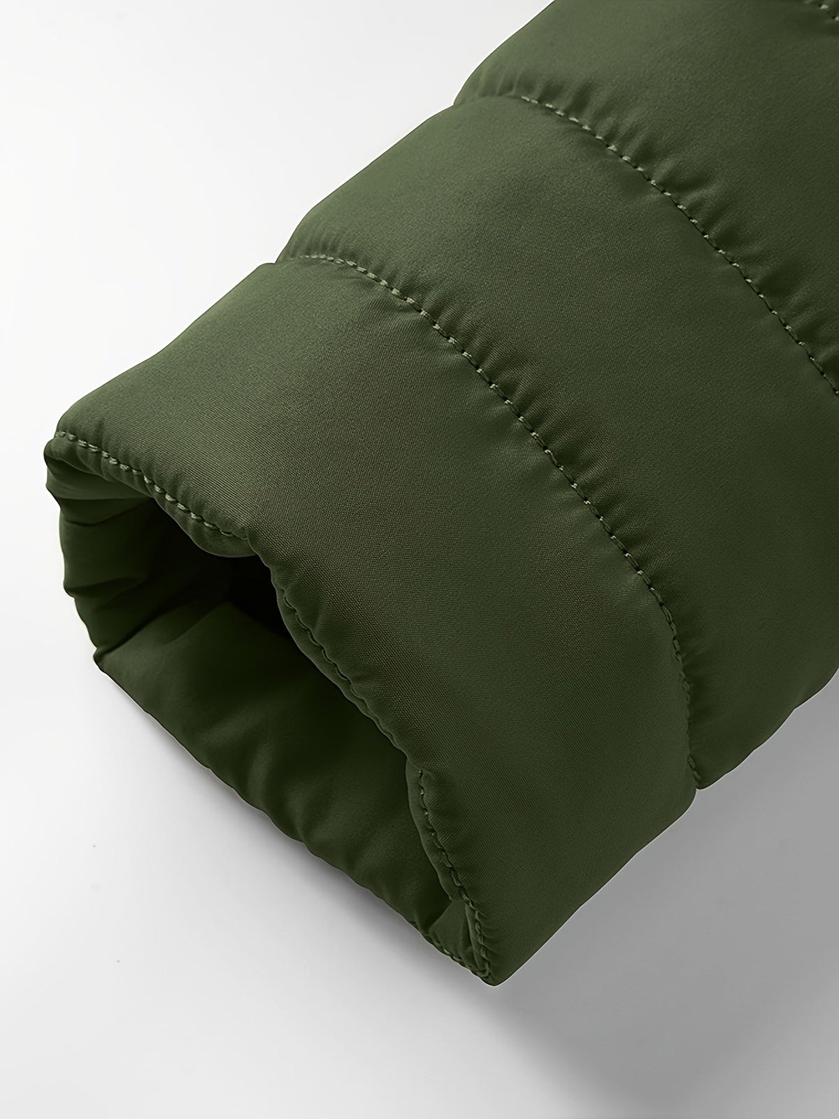 Kessoro men's lightweight windproof quilted jacket in yellow, black and green - product view 27