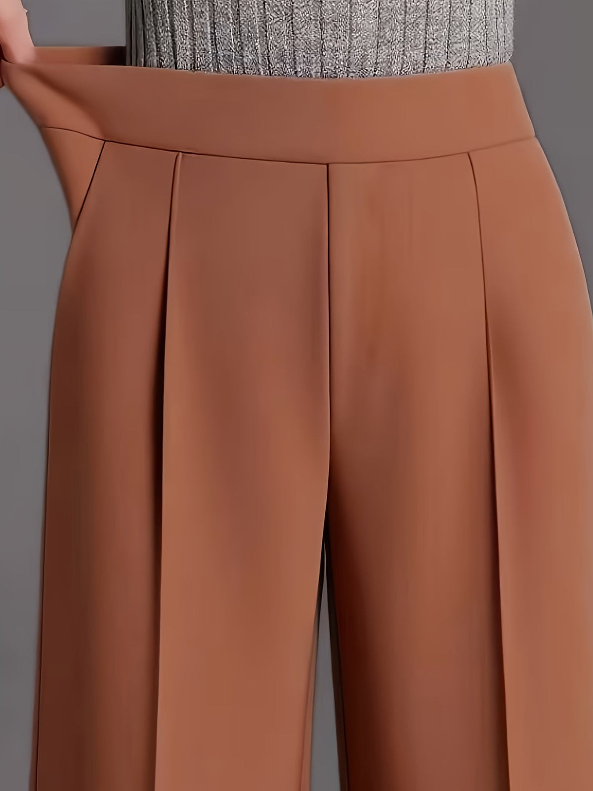 Kessoro women's high-waisted wide-leg pants in one of twelve colourways, view 10 of 20