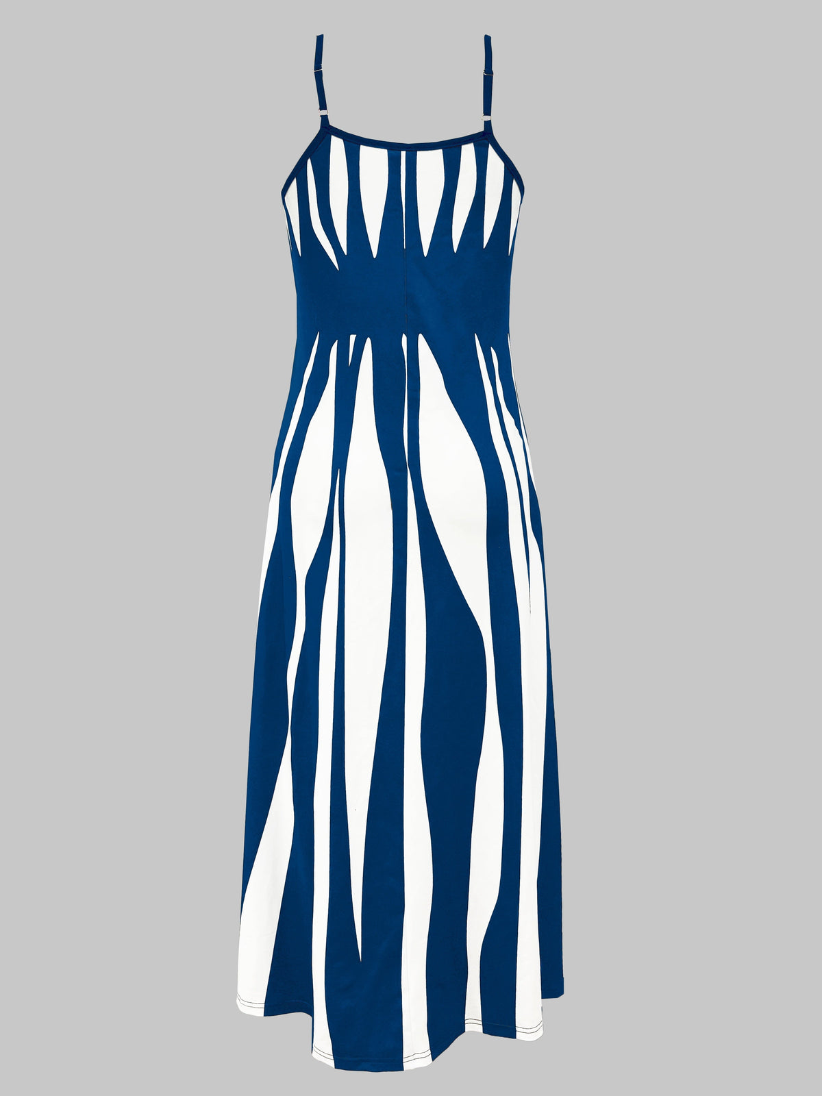Kessoro women's flowing V-neck adjustable-strap maxi dress in black, green, rose red and blue
