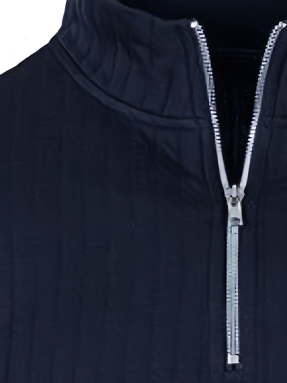 Kessoro men's ribbed quarter-zip stand collar sweater in classic neutral colourways