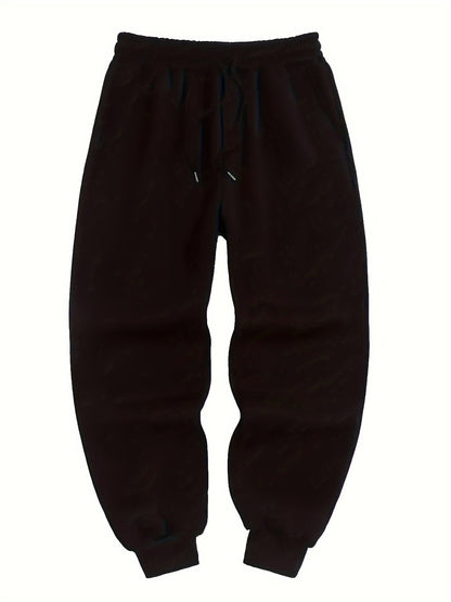 Kessoro unisex relaxed tapered drawstring joggers in black or grey with side pockets