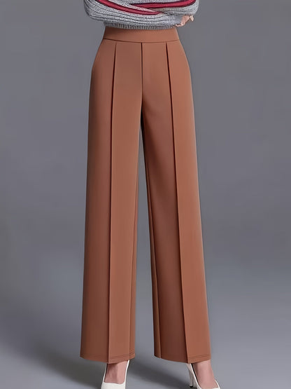 Kessoro women's high-waisted wide-leg pants in one of twelve colourways, view 11 of 20