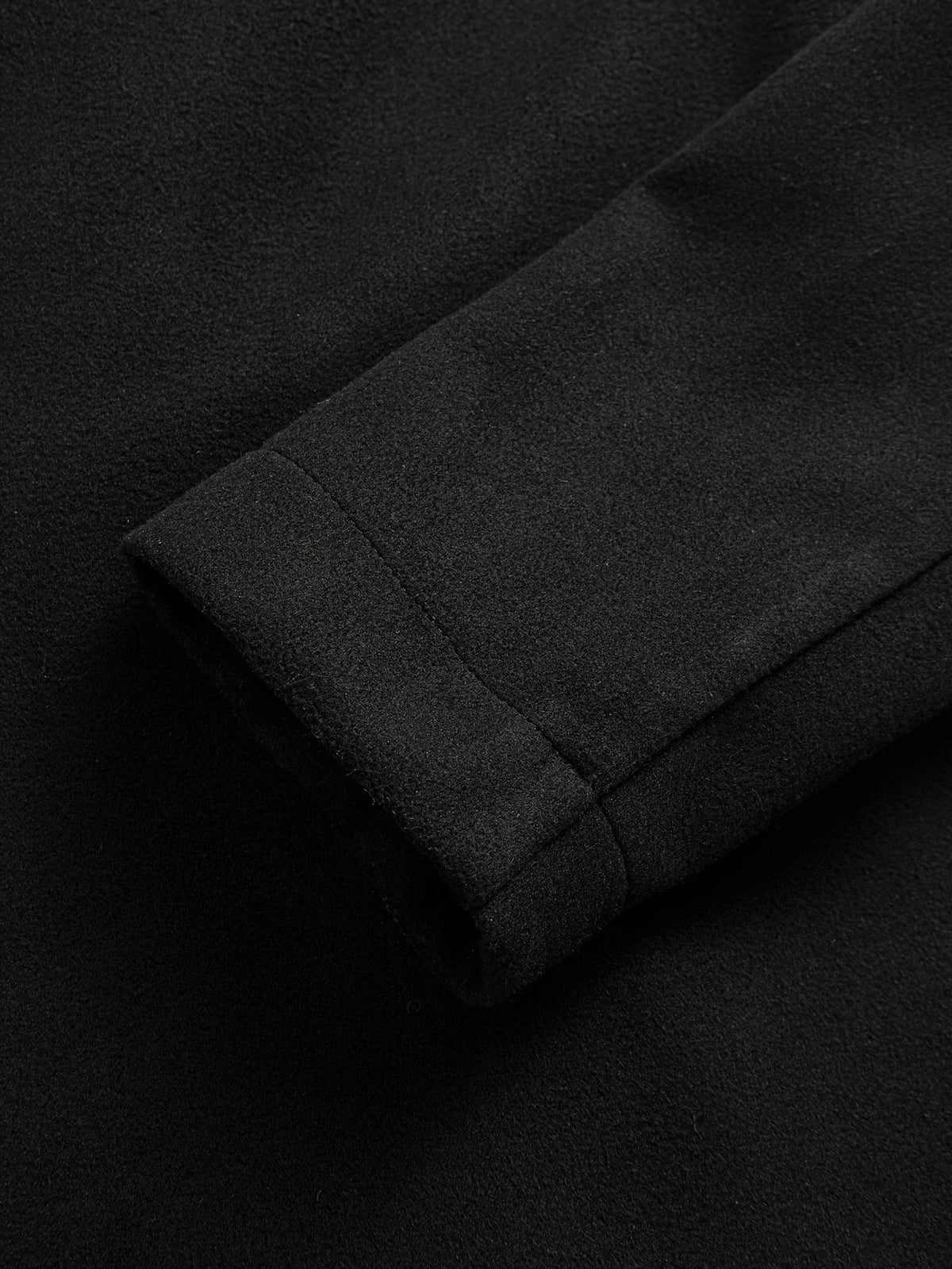 Kessoro men's double-breasted tailored overcoat in black, view 6 of 7